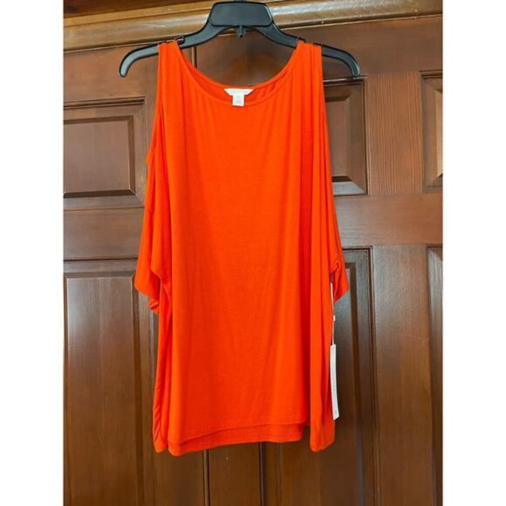 Caslon cold, shoulder tunic, blouse, size medium